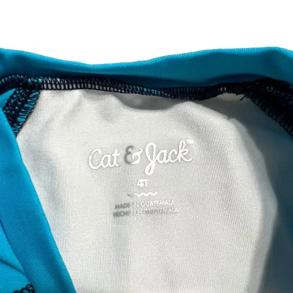 Cat & Jack 4T Long Sleeved Rashguard Swim Shirt